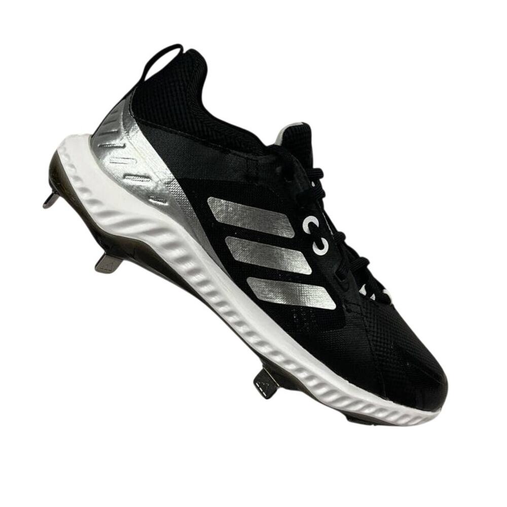 Adidas PureHustle Black Softball Metal Cleats Women's Size 7 (EG5634)